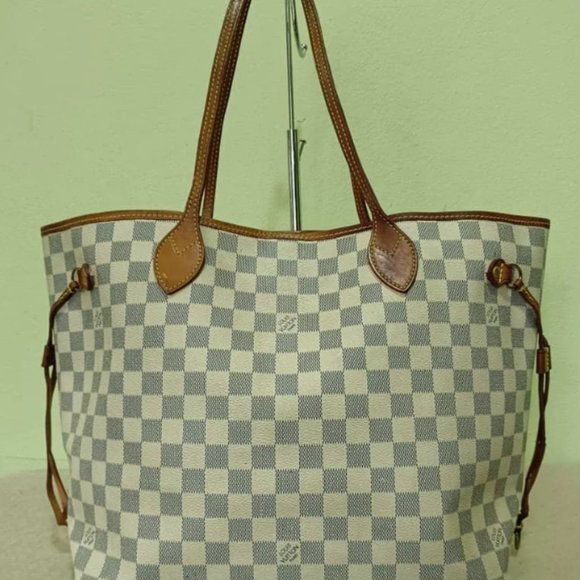 Authentic Louis Vuitton Damier Azur Neverfull - Picture 2 of 11